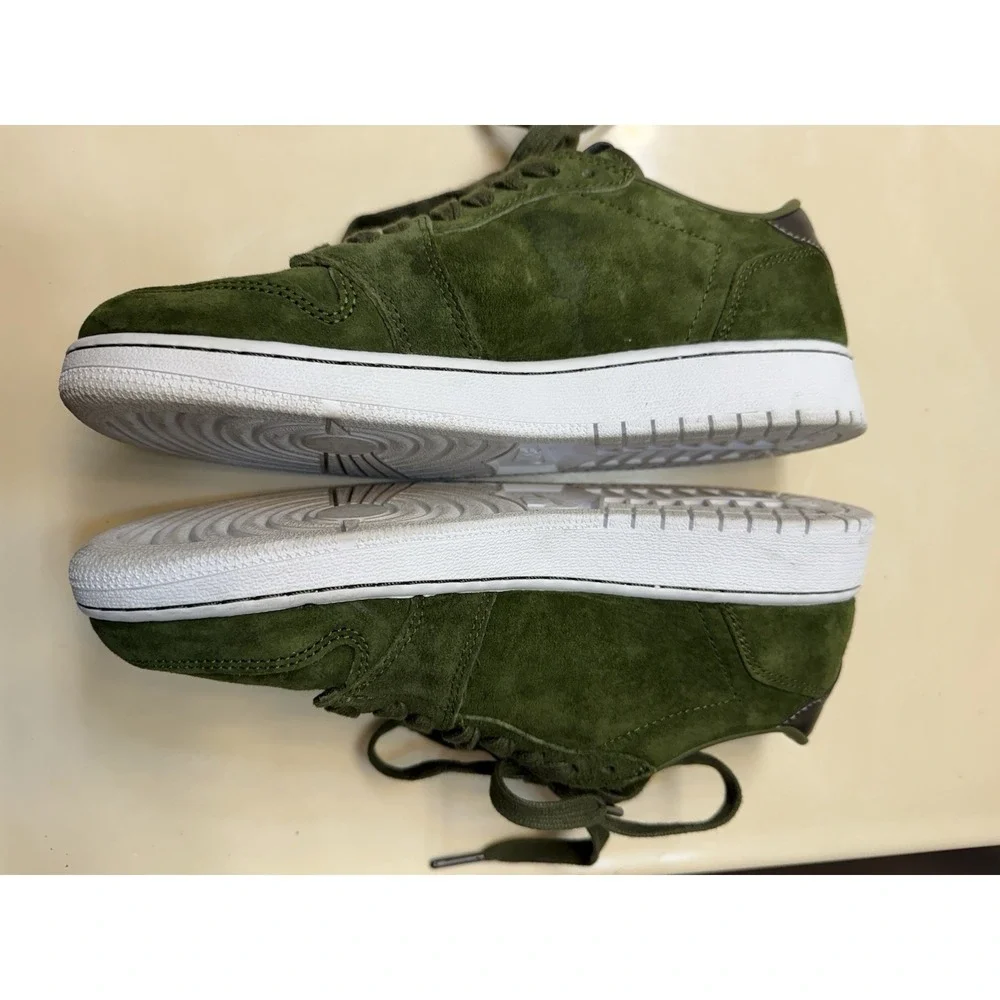 Air Jordan 1 Retro Low NS HC Style# 919705-330 Sz 7.5 Youth Green Suede Sneakers